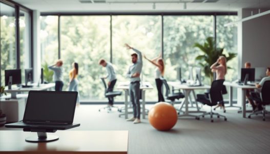 Bewegung im Büro