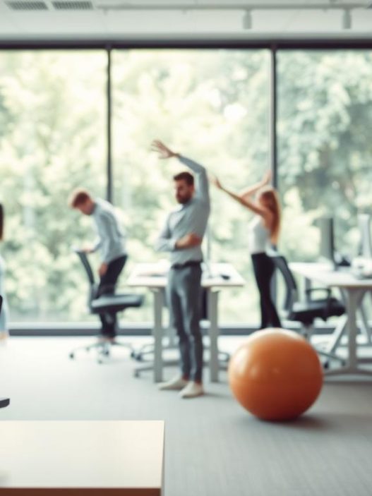 Bewegung im Büro