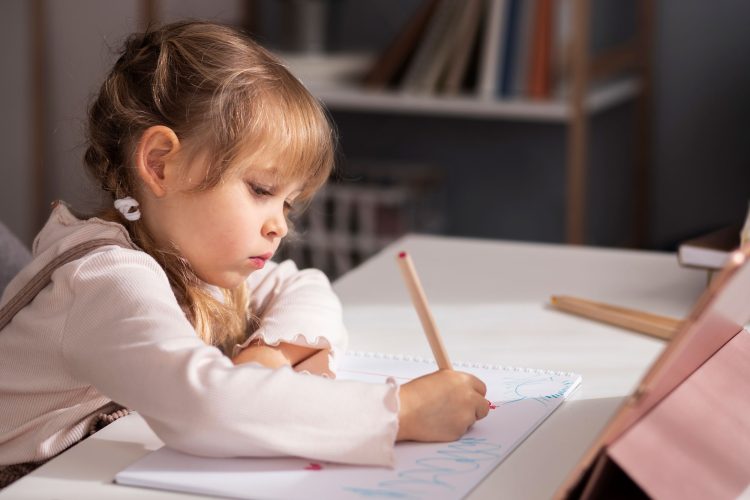 Ergonomisches Lernen von Kinder