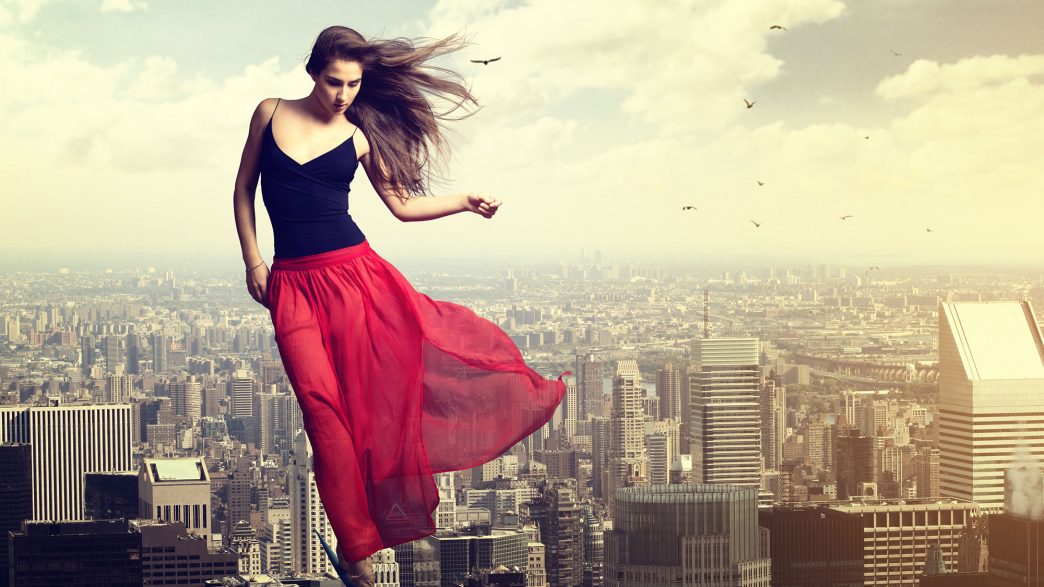 Frau und Hormone in Balance