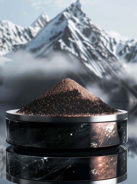 Shilajit Pulver in einer Dose