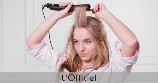 Wet-to-Dry Glätteisen beim Styling von nassem Haar
