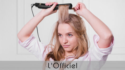 Wet-to-Dry Glätteisen beim Styling von nassem Haar